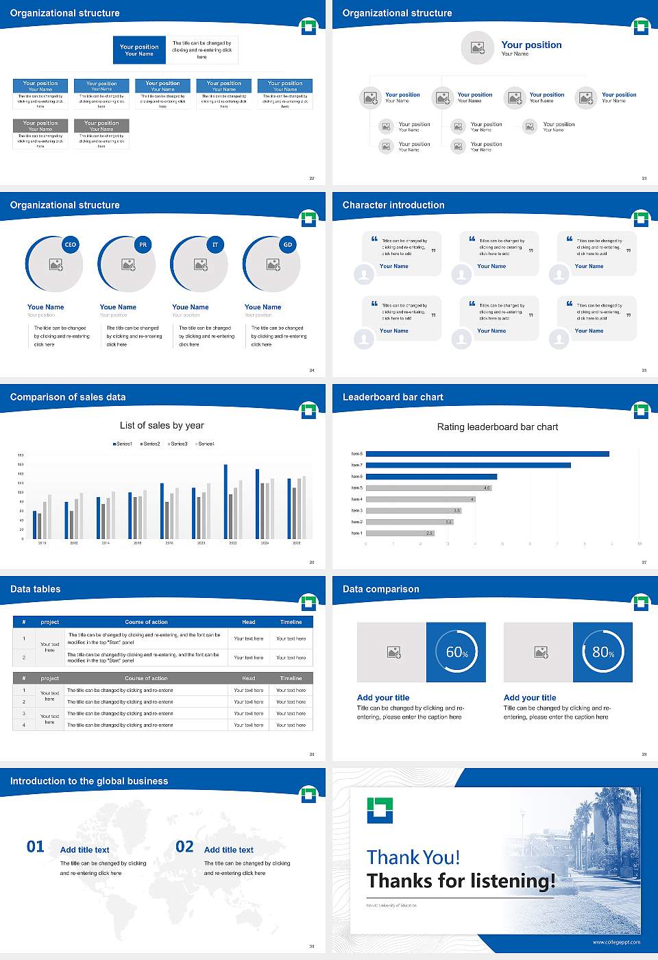 Naruto University of Education Academic Presentation/Research Findings Report PPT Template16:9 ratio PPT effect preview image4