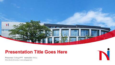 Nihon Bunka University Course/Courseware Creation PPT Template