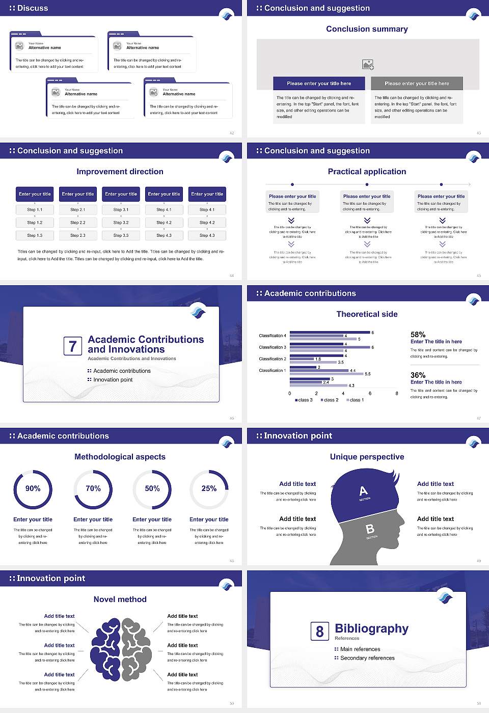 Niigata Sangyo University Graduation Thesis Defense PPT Template16:9 ratio PPT effect preview image6