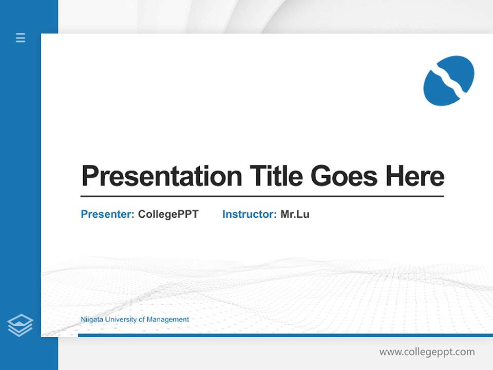 Niigata University of Management Thesis Proposal/Graduation Defense PPT Template4:3 ratio PPT effect preview image5