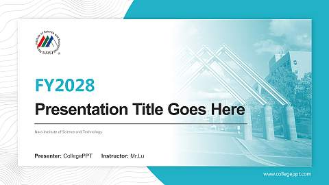 Nara Institute of Science and Technology Academic Presentation/Research Findings Report PPT Template