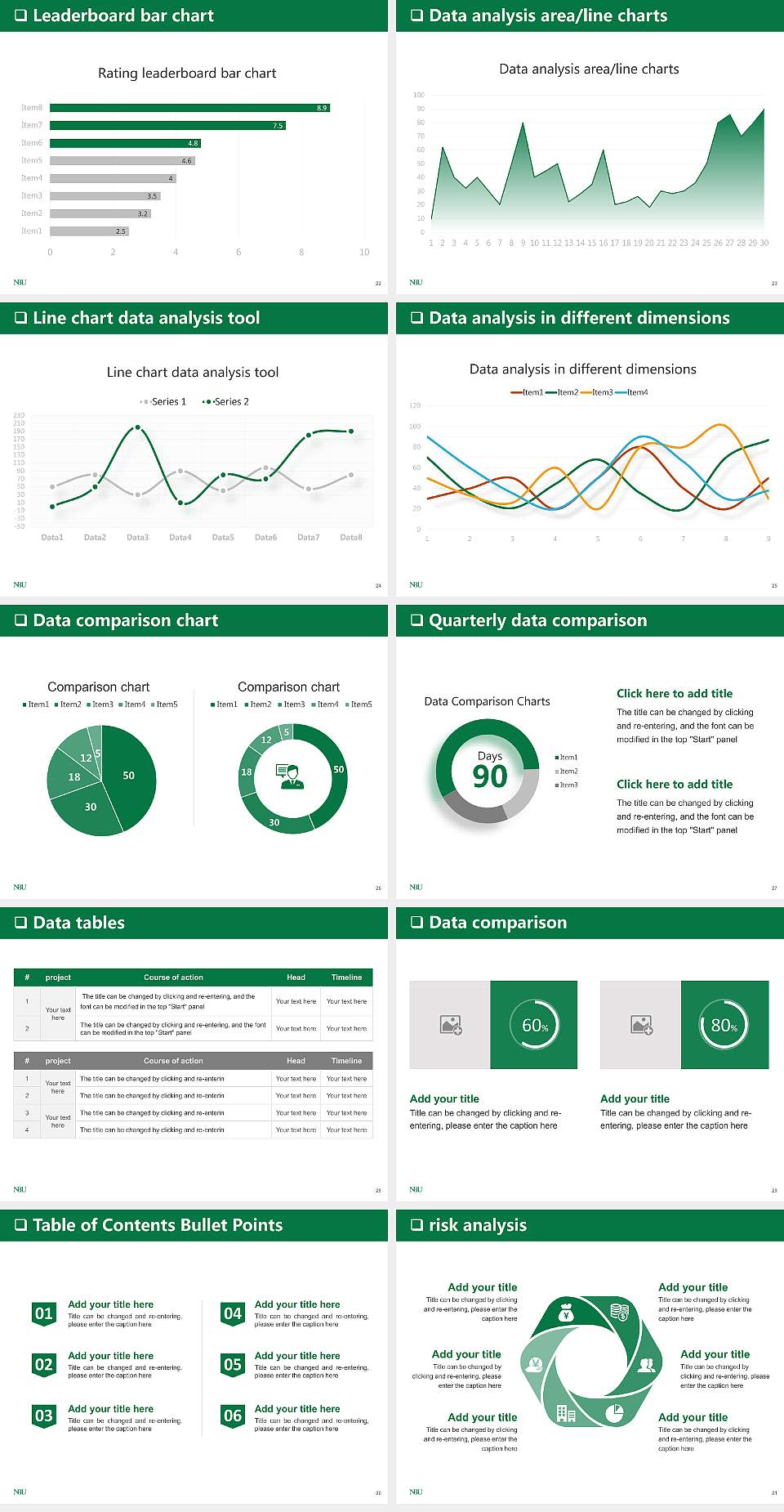 Nippon Bunri University General PPT Template4:3 ratio PPT effect preview image4