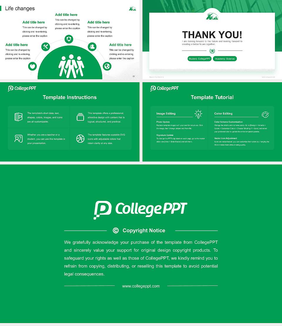 Nayoro City University National Scholarship Defense PPT Template16:9 ratio PPT effect preview image4