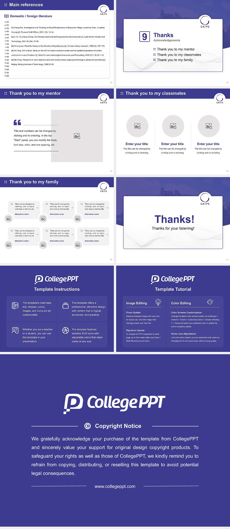 National Graduate Institute for Policy Studies Graduation Thesis Defense PPT Template4:3 ratio PPT effect preview image7