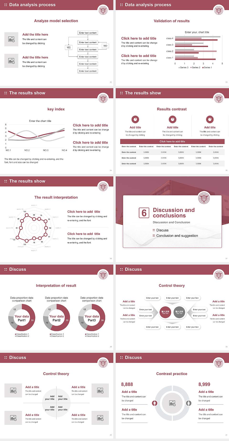 Nagoya University of Economics Graduation Thesis Defense PPT Template4:3 ratio PPT effect preview image5