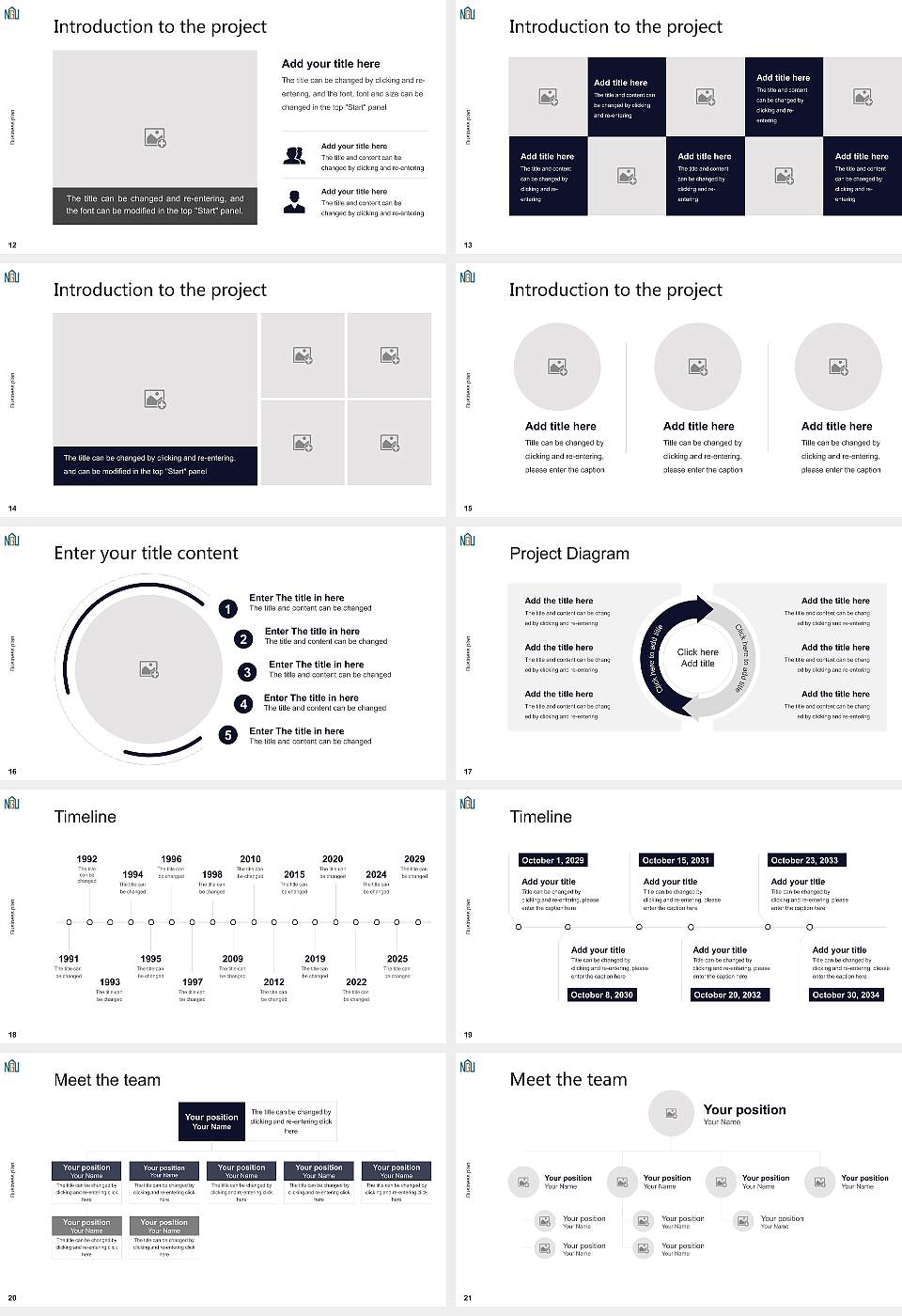 Nagoya Gakuin University Competition/Entrepreneurship Contest PPT Template16:9 ratio PPT effect preview image3