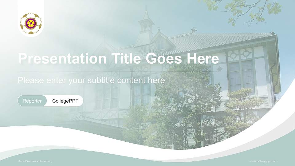 Nara Women’s University Lecture Sharing and Networking Event PPT Template16:9 ratio PPT effect preview image