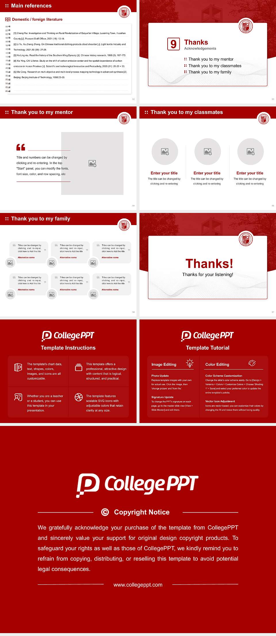 Nagasaki Wesleyan University Graduation Thesis Defense PPT Template4:3 ratio PPT effect preview image7