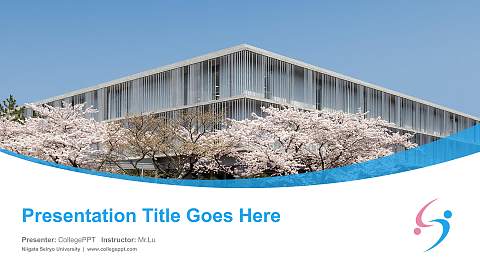 Niigata Seiryo University Course/Courseware Creation PPT Template