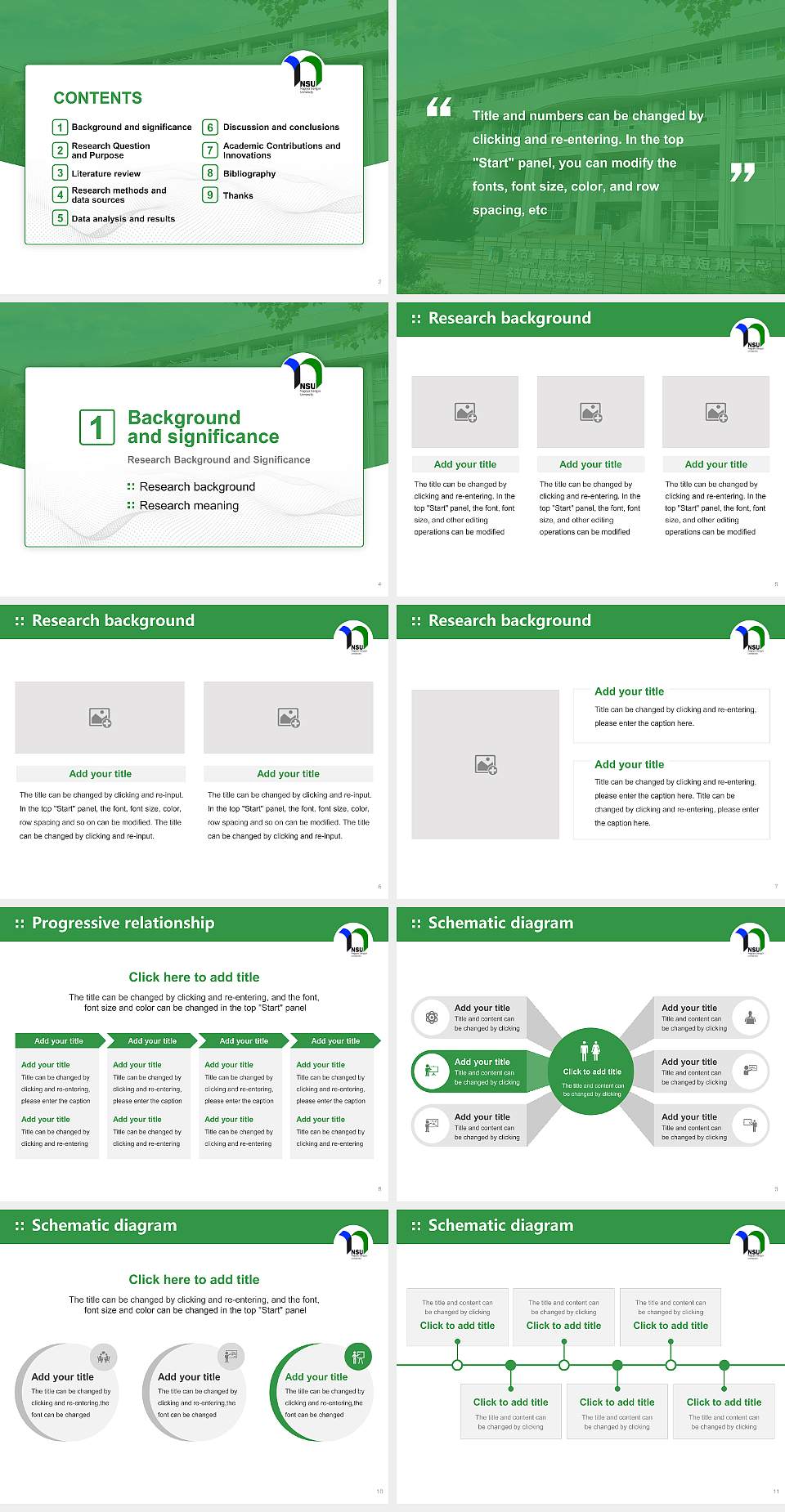 Nagoya Sangyo University Graduation Thesis Defense PPT Template4:3 ratio PPT effect preview image2