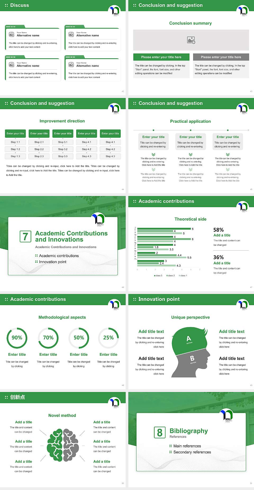 Nagoya Sangyo University Graduation Thesis Defense PPT Template4:3 ratio PPT effect preview image6