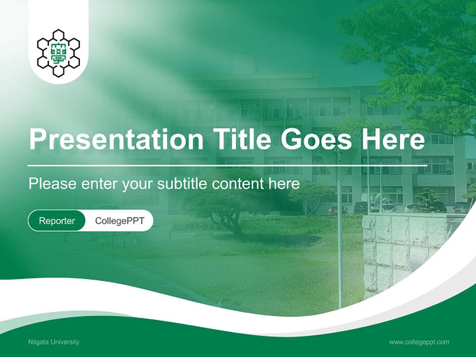 Niigata University Lecture Sharing and Networking Event PPT Template4:3 ratio PPT effect preview image4