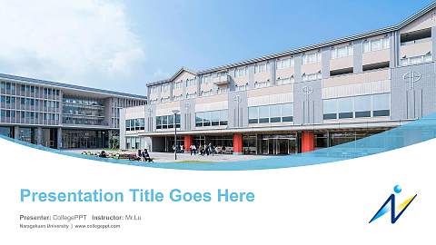 Naragakuen University Course/Courseware Creation PPT Template
