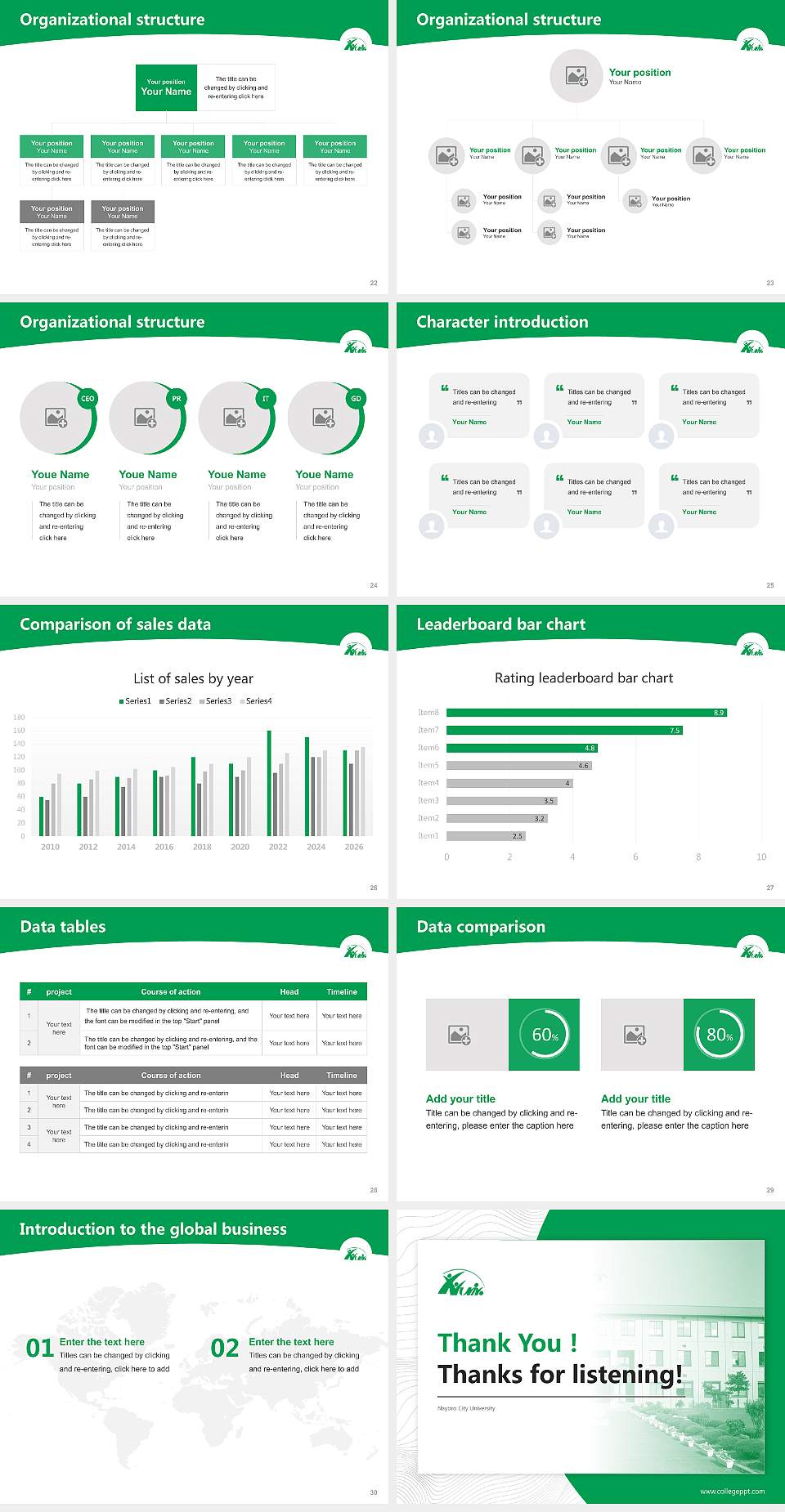 Nayoro City University Academic Presentation/Research Findings Report PPT Template4:3 ratio PPT effect preview image4