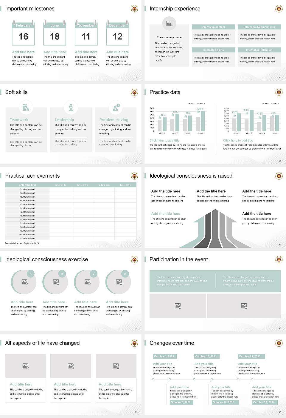 Nara Women’s University National Scholarship Defense PPT Template16:9 ratio PPT effect preview image3