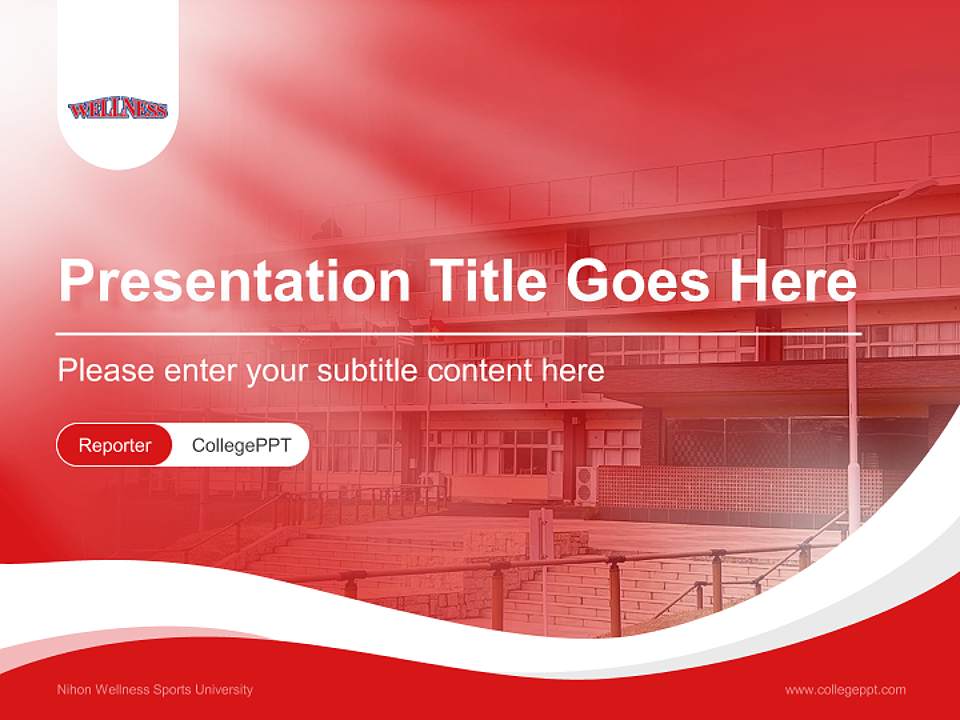 Nihon Wellness Sports University Lecture Sharing and Networking Event PPT Template4:3 ratio PPT effect preview image4