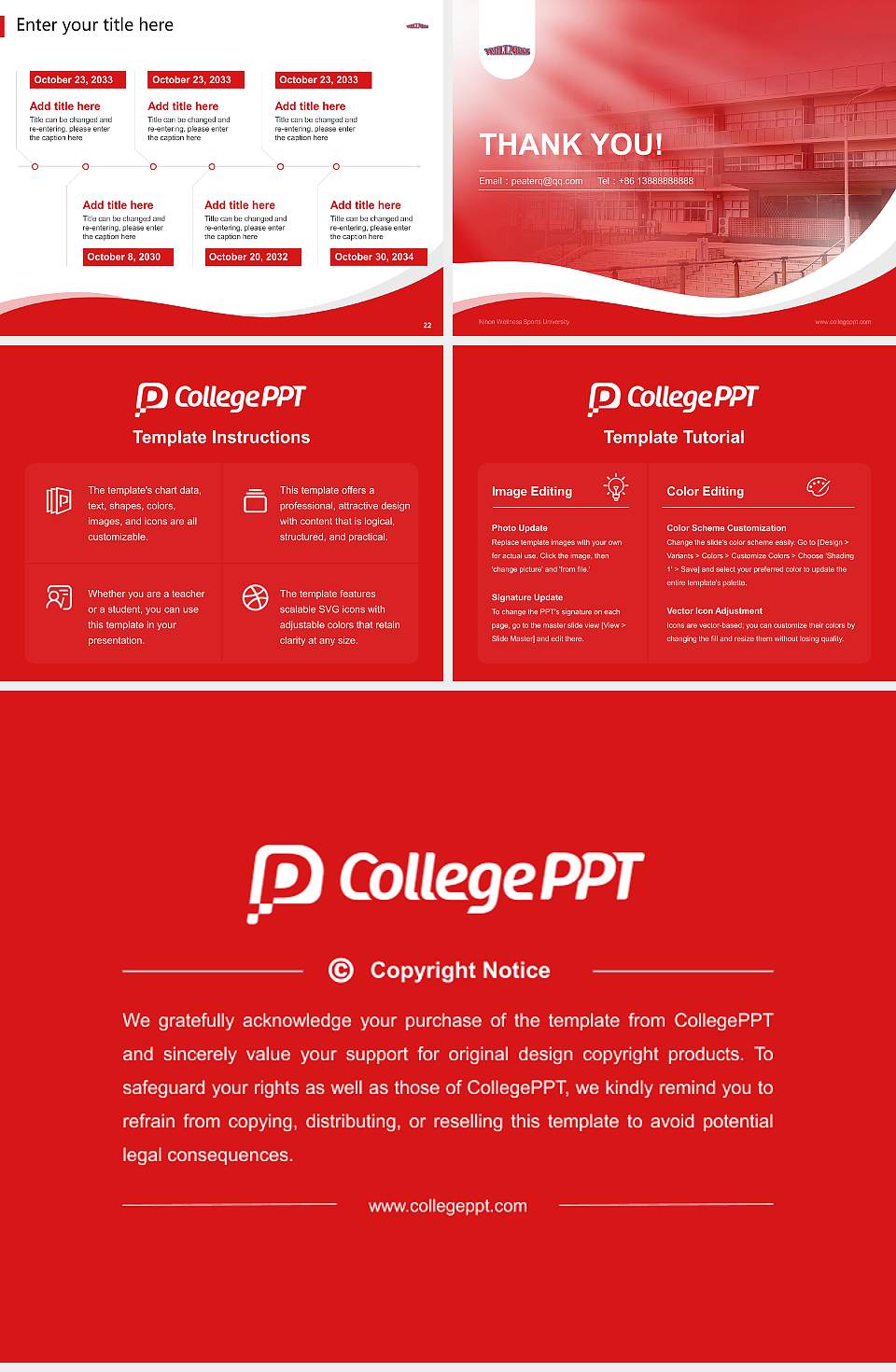 Nihon Wellness Sports University Lecture Sharing and Networking Event PPT Template4:3 ratio PPT effect preview image4