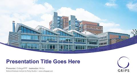 National Graduate Institute for Policy Studies Course/Courseware Creation PPT Template