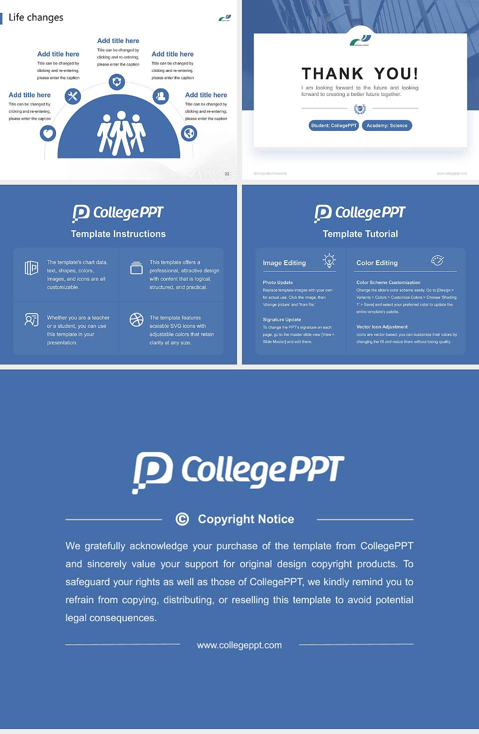 Nishikyushu University National Scholarship Defense PPT Template4:3 ratio PPT effect preview image4