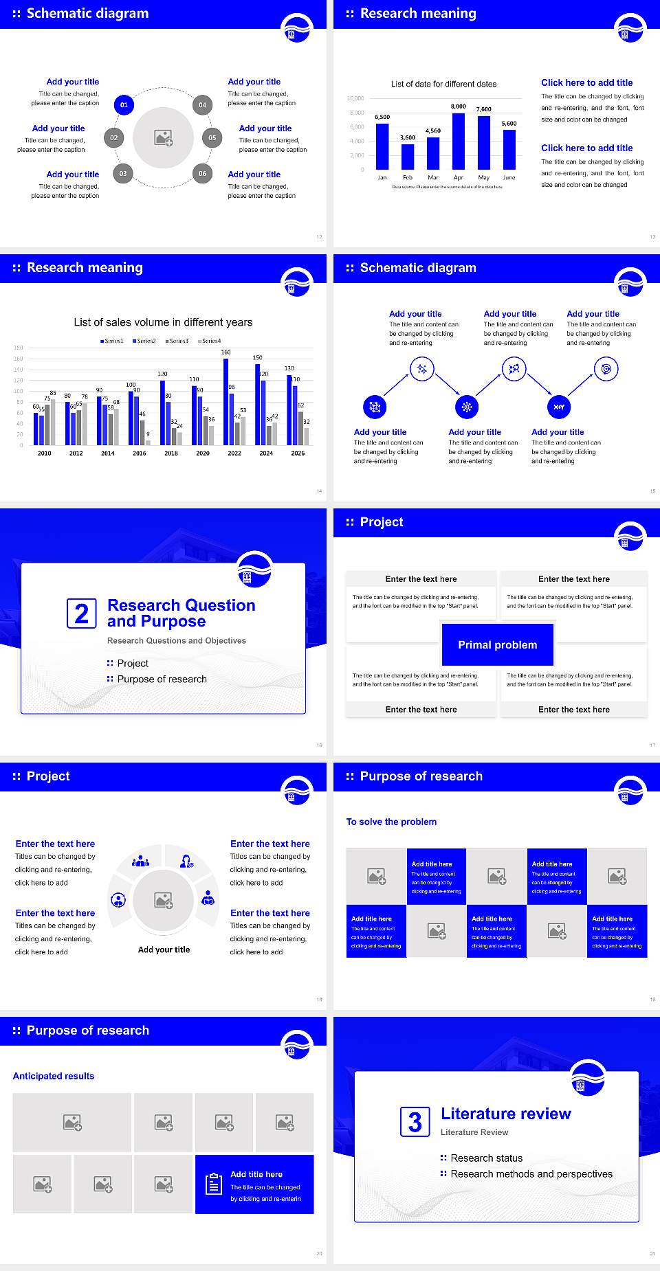 Niimi University Graduation Thesis Defense PPT Template4:3 ratio PPT effect preview image3