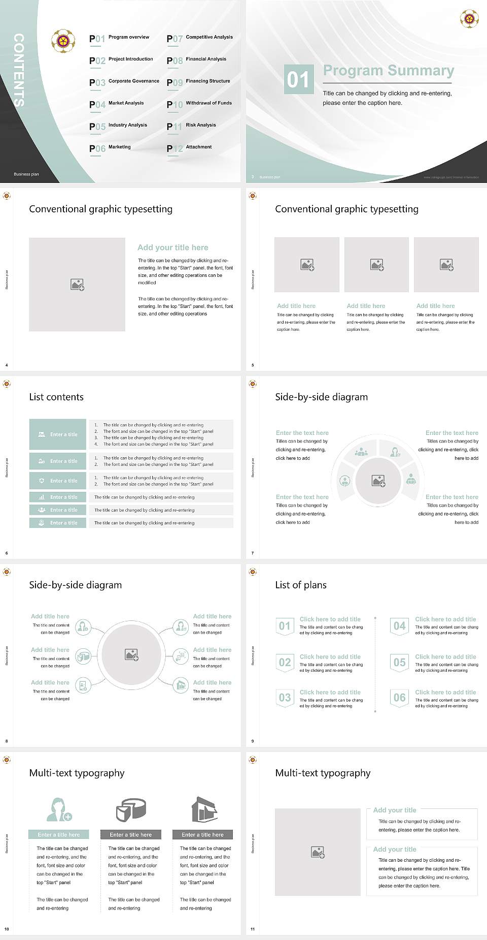 Nara Women’s University Competition/Entrepreneurship Contest PPT Template4:3 ratio PPT effect preview image2