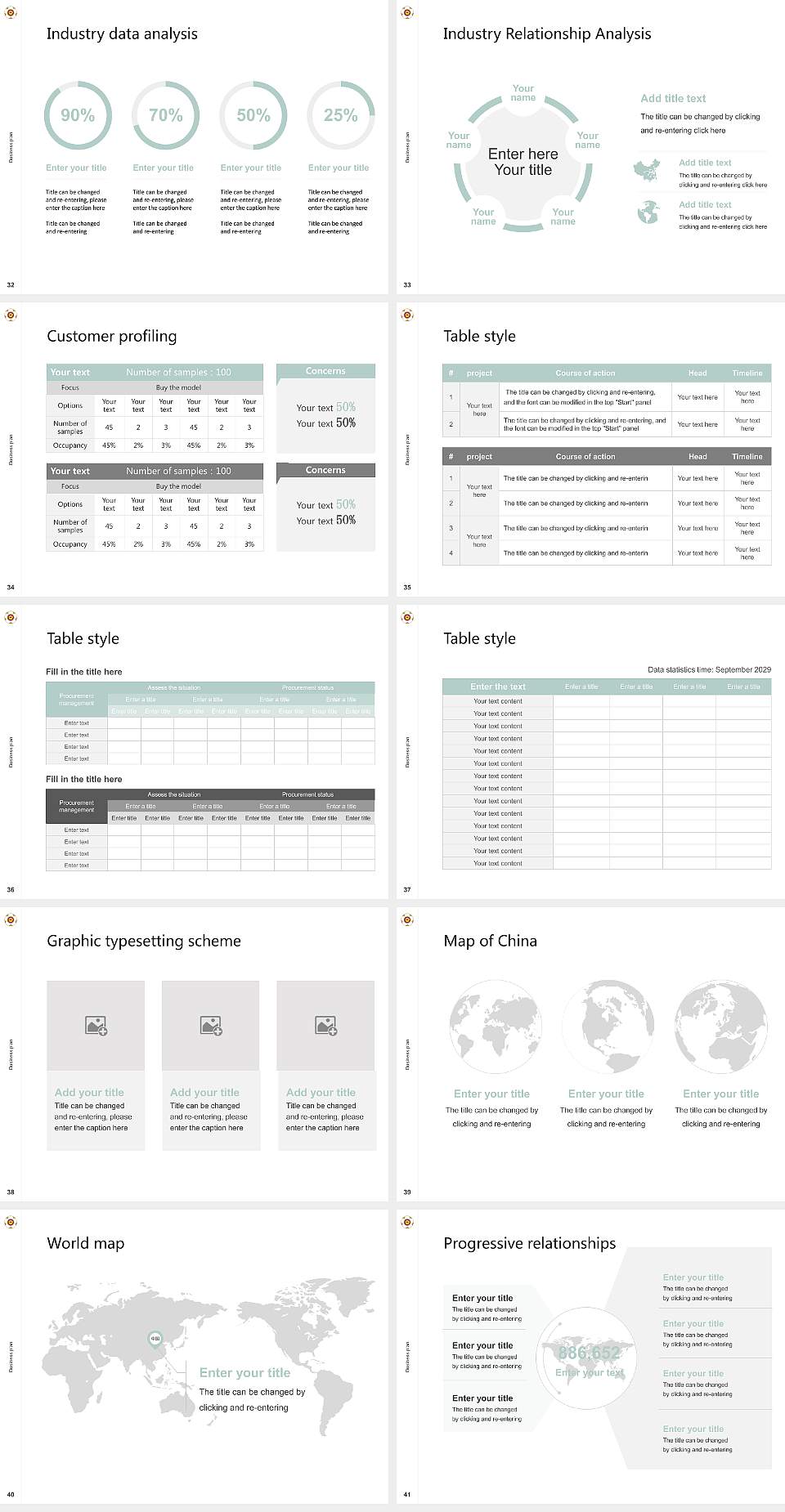 Nara Women’s University Competition/Entrepreneurship Contest PPT Template4:3 ratio PPT effect preview image5
