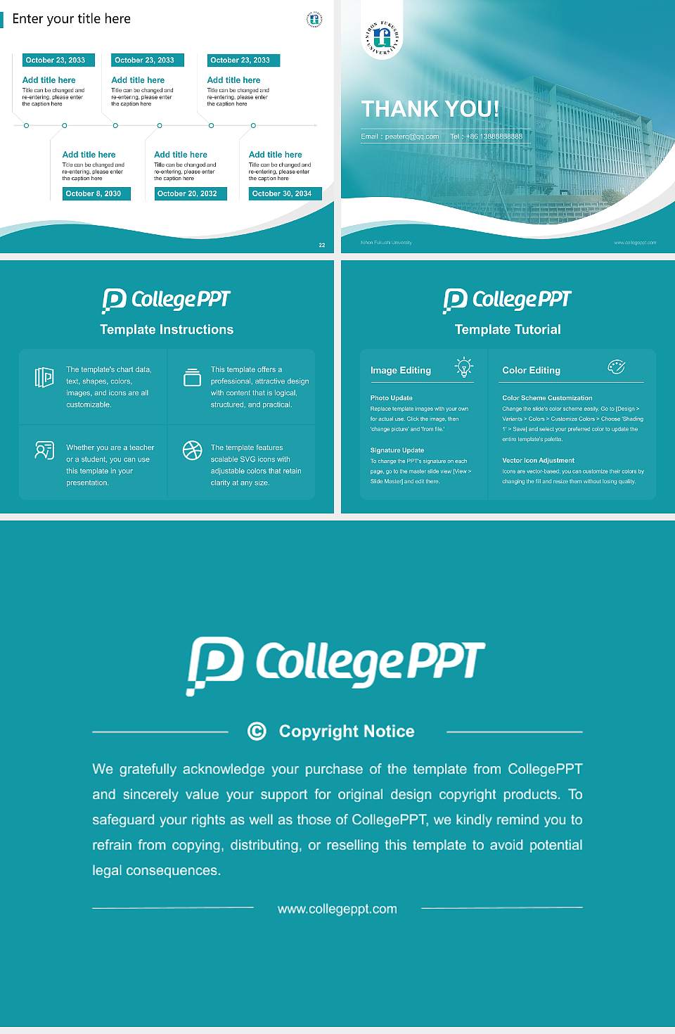 Nihon Fukushi University Lecture Sharing and Networking Event PPT Template4:3 ratio PPT effect preview image4