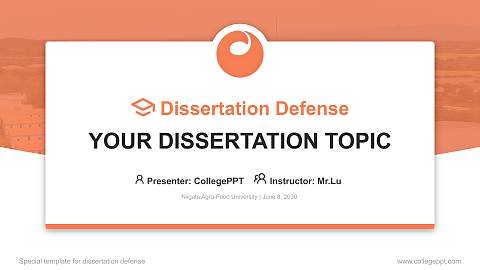 Niigata Agro-Food University Graduation Thesis Defense PPT Template