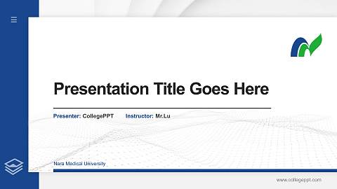 Nara Medical University Thesis Proposal/Graduation Defense PPT Template
