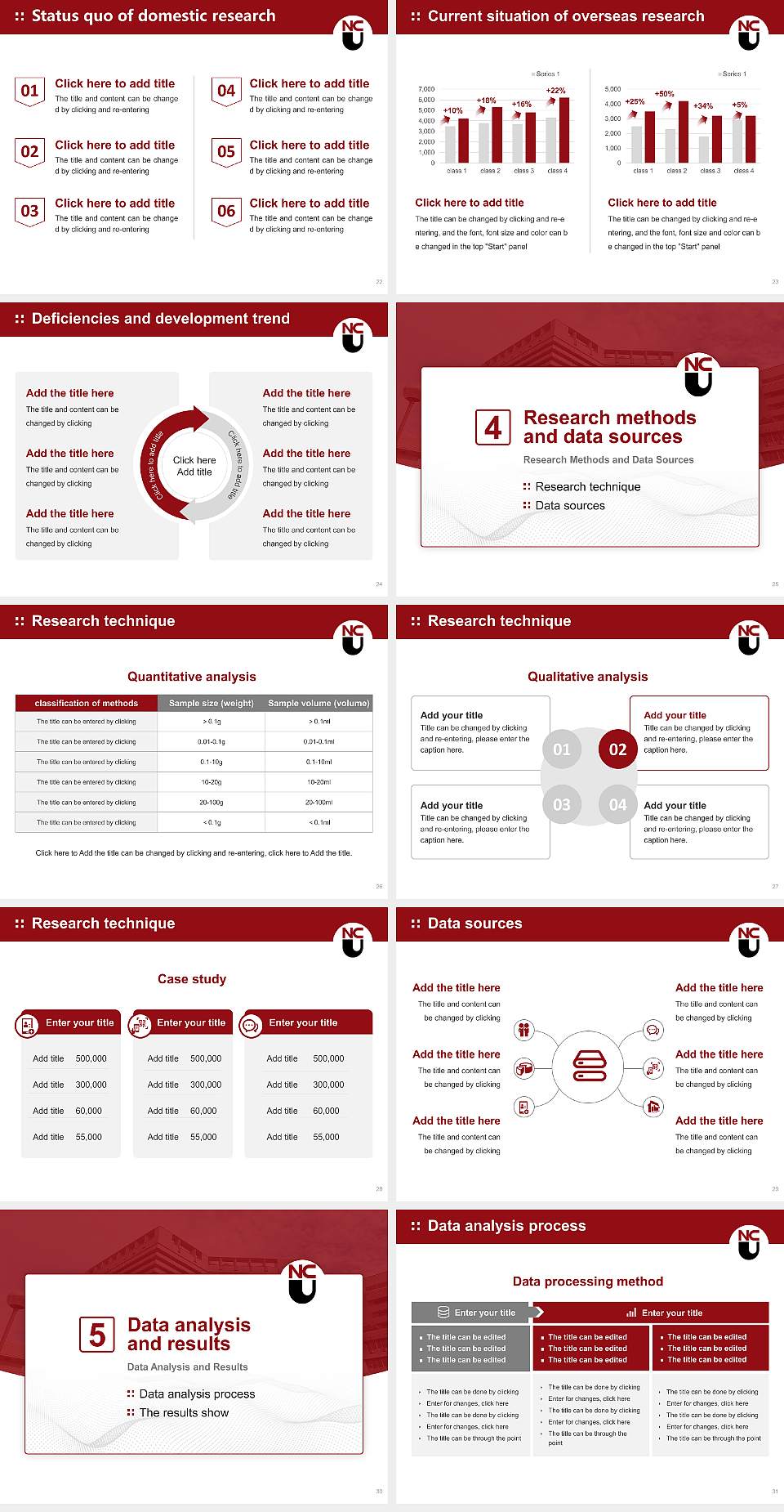 Nagoya City University Graduation Thesis Defense PPT Template4:3 ratio PPT effect preview image4