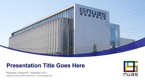 Nagoya University of Arts and Sciences Course/Courseware Creation PPT Template