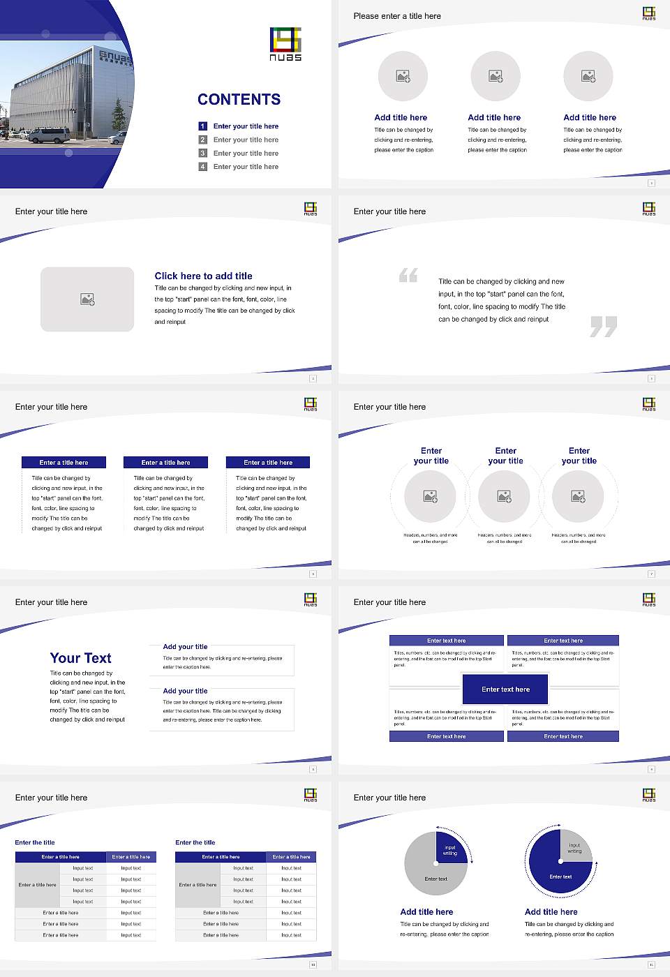 Nagoya University of Arts and Sciences Course/Courseware Creation PPT Template16:9 ratio PPT effect preview image2