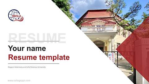 Nippon Veterinary and Life Science University Resume PPT Template