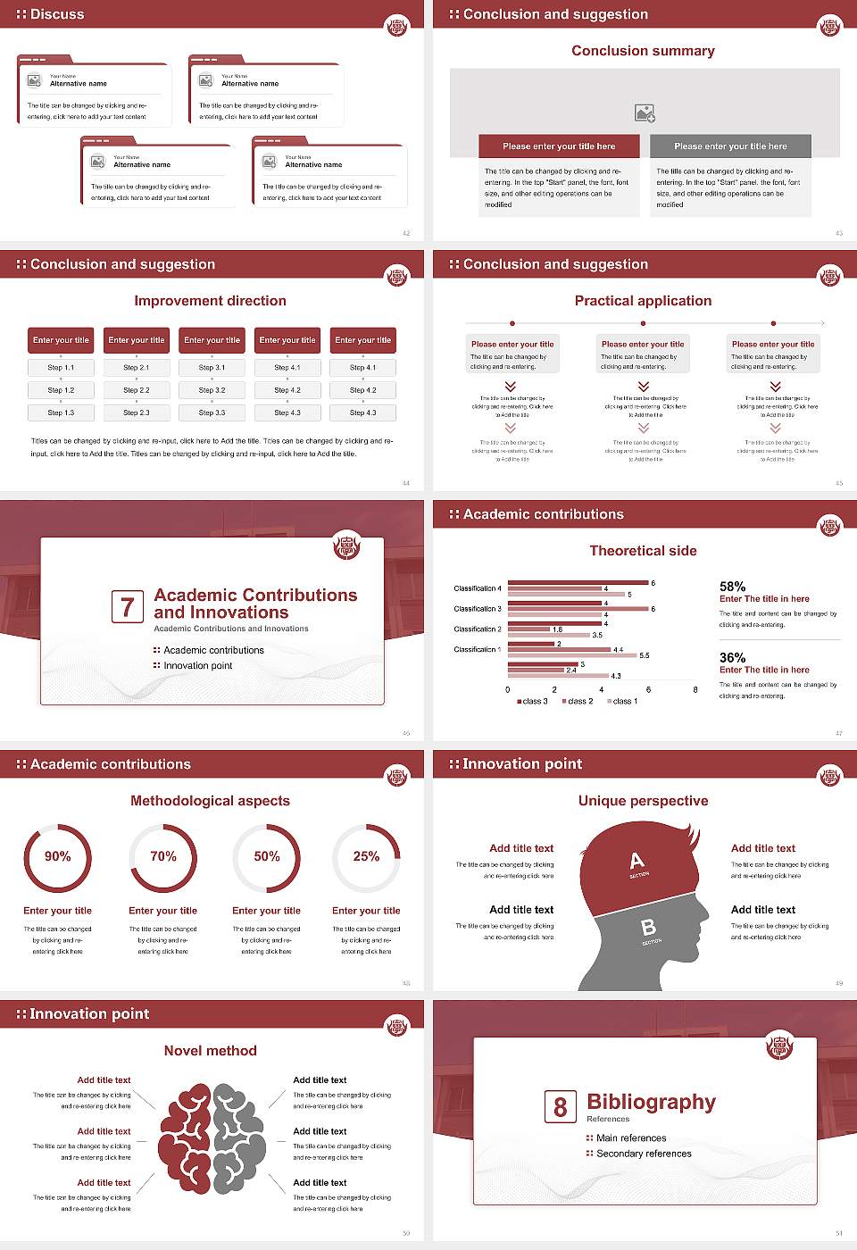 Nara Prefectural University Graduation Thesis Defense PPT Template16:9 ratio PPT effect preview image6