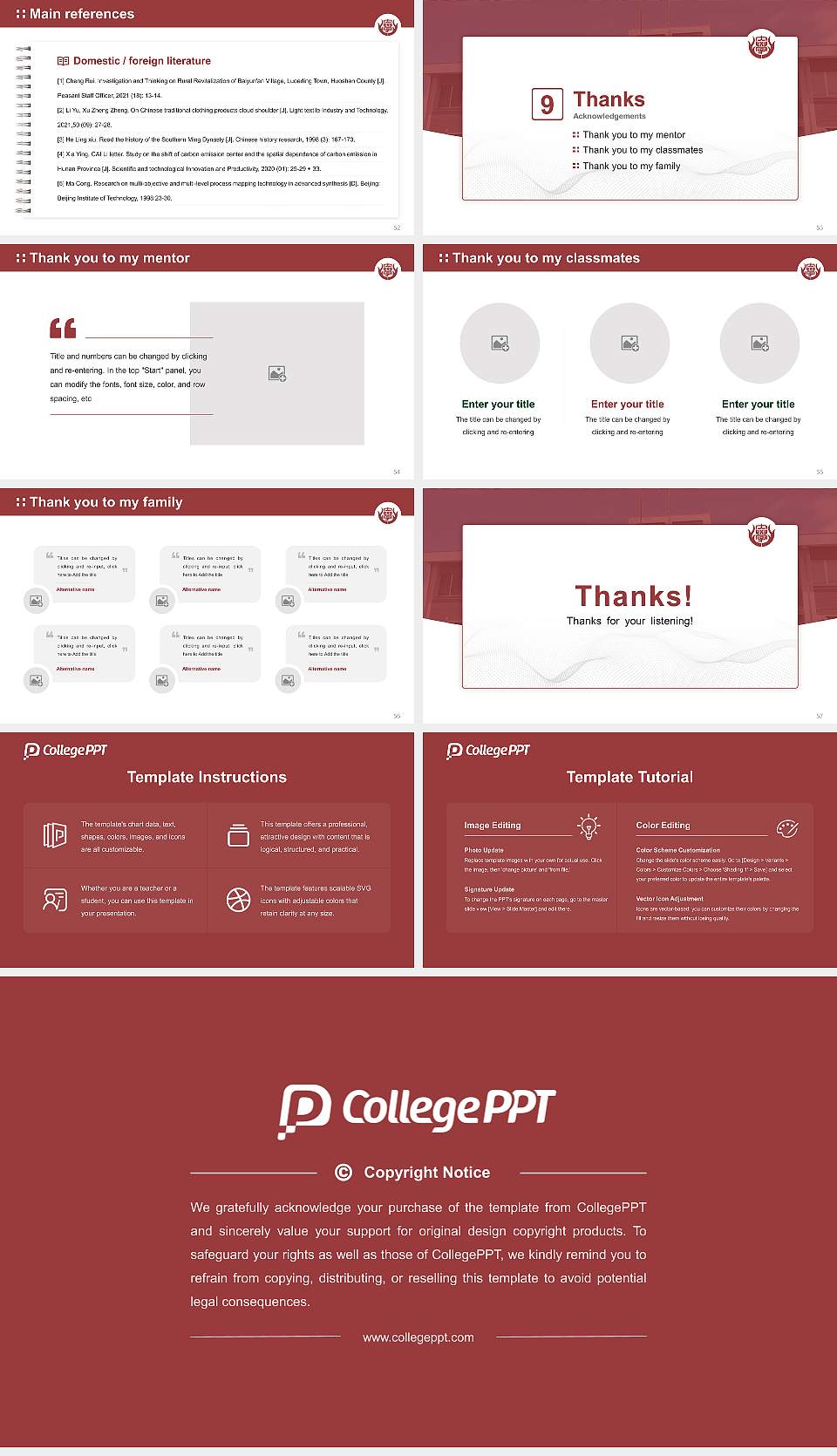 Nara Prefectural University Graduation Thesis Defense PPT Template16:9 ratio PPT effect preview image7