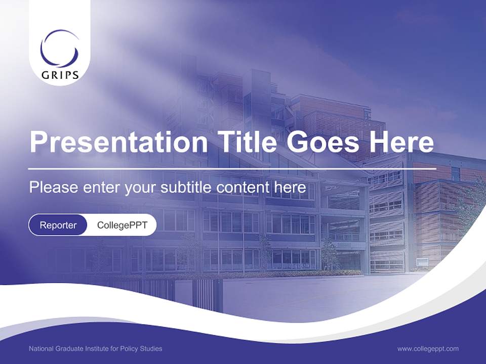 National Graduate Institute for Policy Studies Lecture Sharing and Networking Event PPT Template4:3 ratio PPT effect preview image4