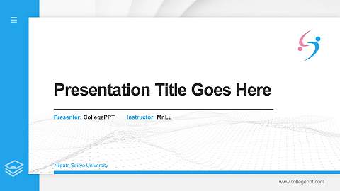Niigata Seiryo University Thesis Proposal/Graduation Defense PPT Template