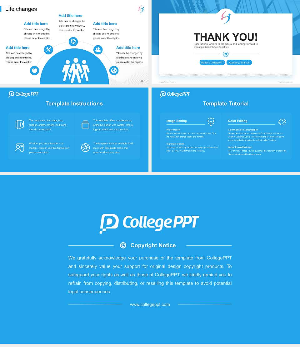 Niigata Seiryo University National Scholarship Defense PPT Template16:9 ratio PPT effect preview image4