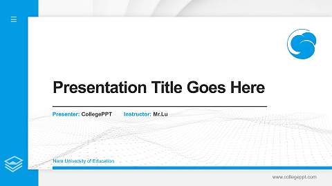 Nara University of Education Thesis Proposal/Graduation Defense PPT Template