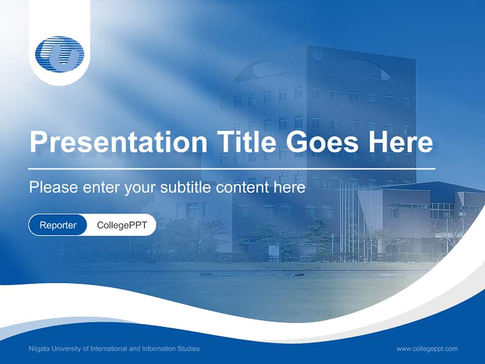 Niigata University of International and Information Studies Lecture Sharing and Networking Event PPT Template4:3 ratio PPT effect preview image4