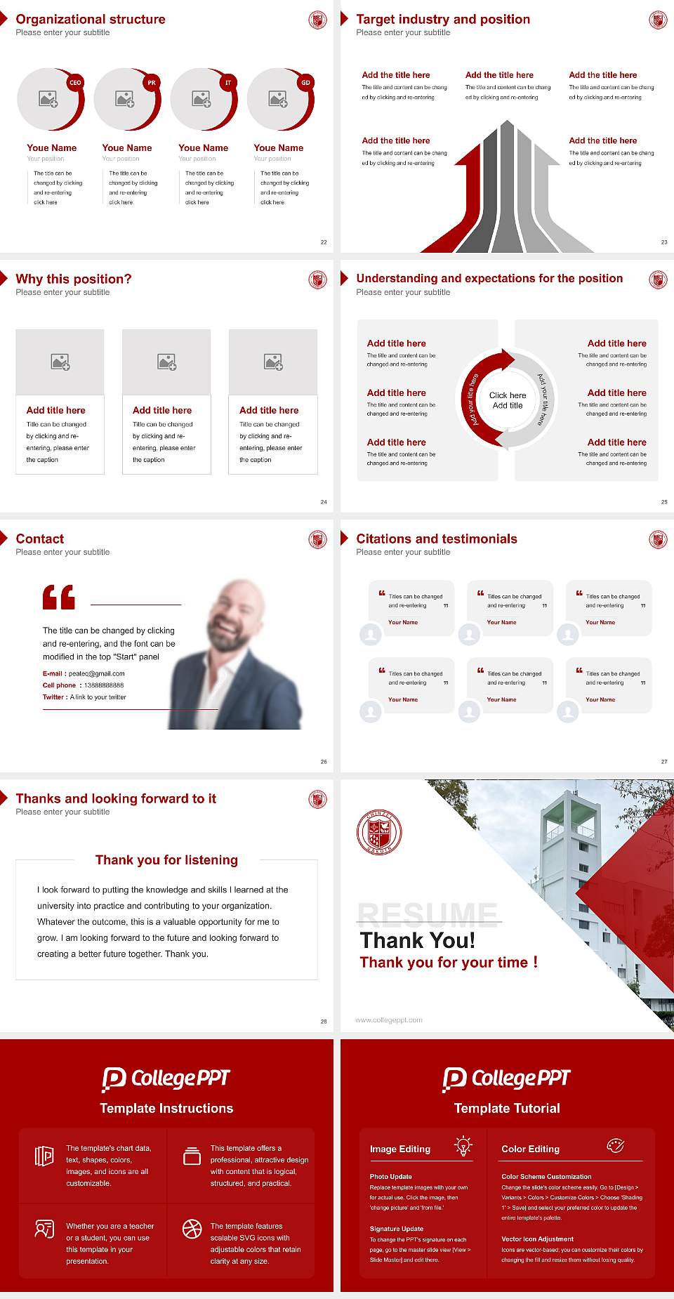 Nagasaki Wesleyan University Resume PPT Template4:3 ratio PPT effect preview image4