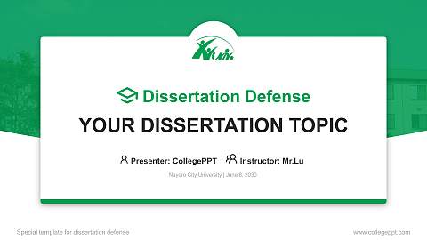 Nayoro City University Graduation Thesis Defense PPT Template