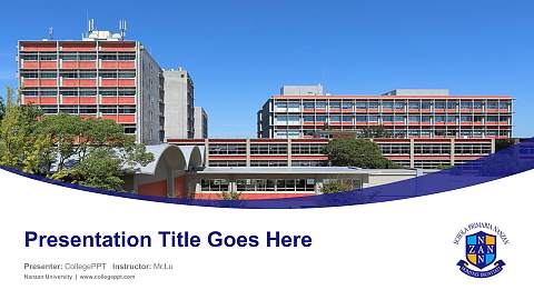 Nanzan University Course/Courseware Creation PPT Template
