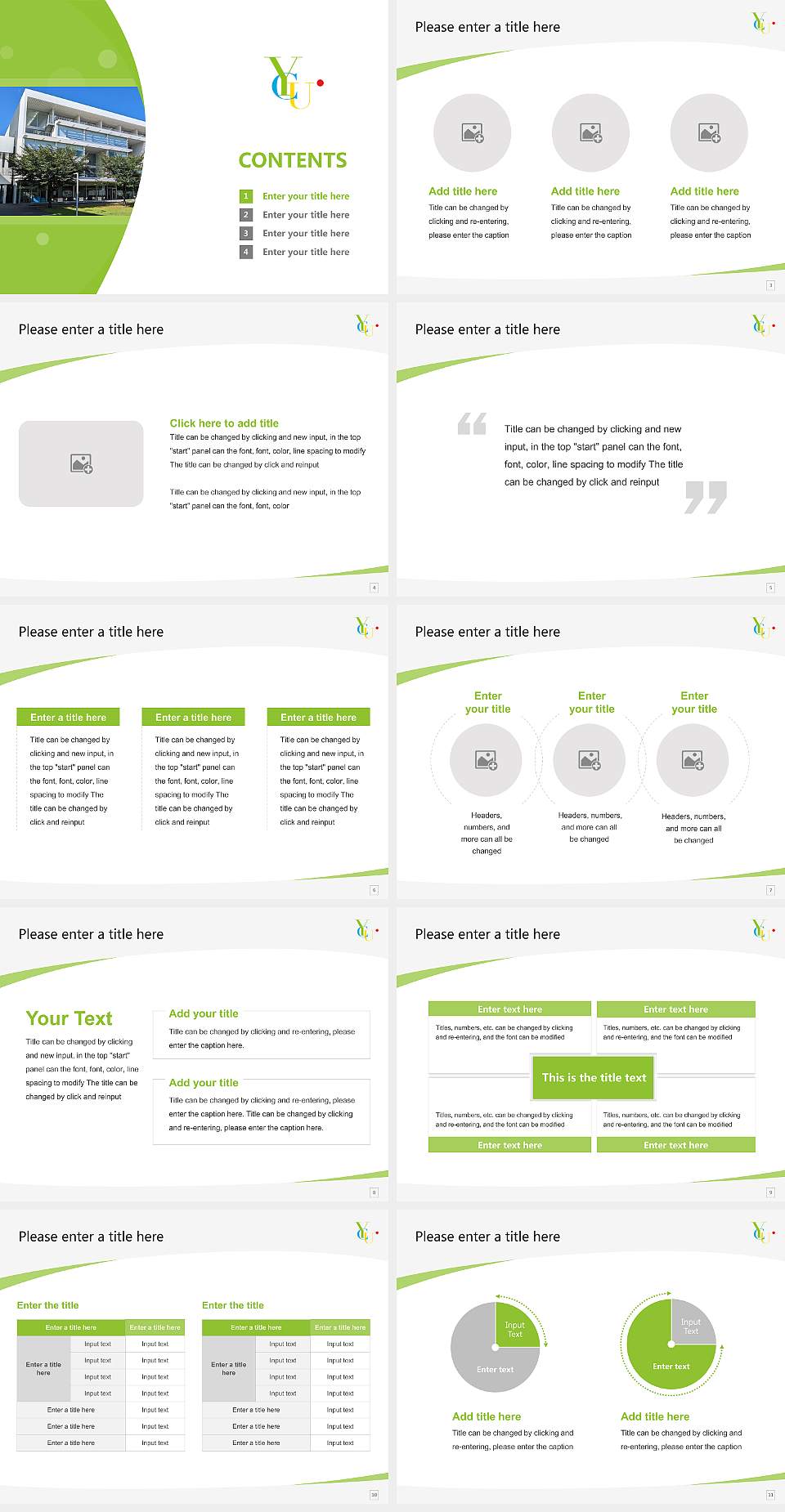 Yokohama City University Course/Courseware Creation PPT Template4:3 ratio PPT effect preview image2