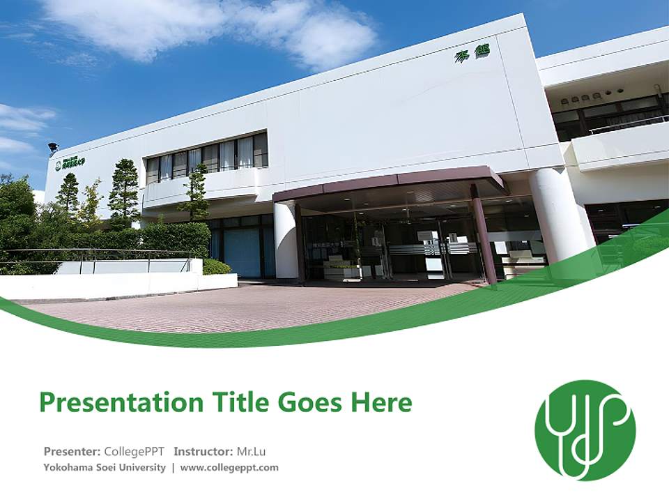 Yokohama Soei University Course/Courseware Creation PPT Template4:3 ratio PPT effect preview image5