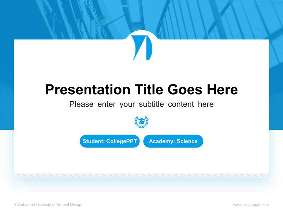 Yokohama University of Art and Design National Scholarship Defense PPT Template4:3 ratio PPT effect preview image4