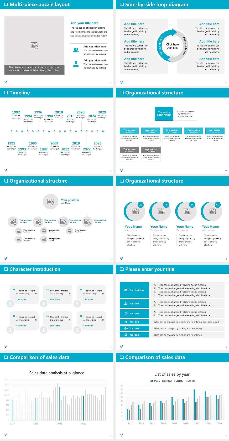 Yamanashi Gakuin University General PPT Template4:3 ratio PPT effect preview image3