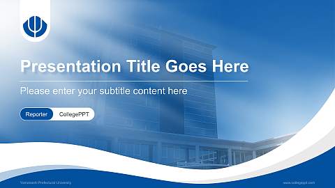 Yamanashi Prefectural University Lecture Sharing and Networking Event PPT Template