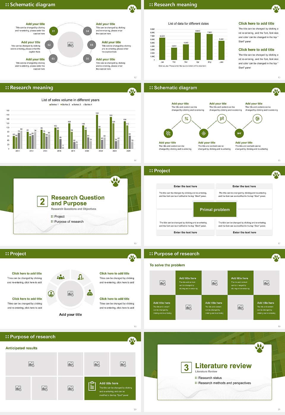 Yamazaki University of Animal Health Technology Graduation Thesis Defense PPT Template16:9 ratio PPT effect preview image3