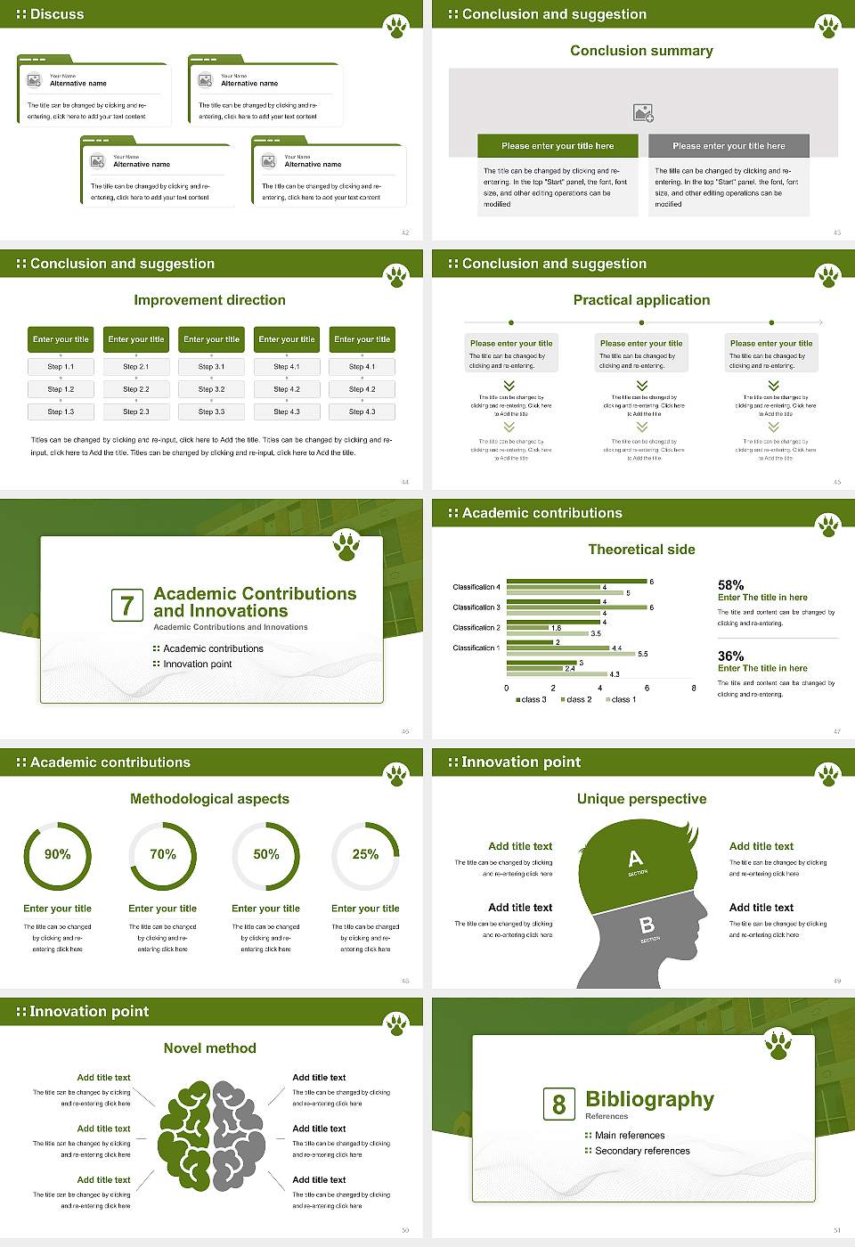Yamazaki University of Animal Health Technology Graduation Thesis Defense PPT Template16:9 ratio PPT effect preview image6